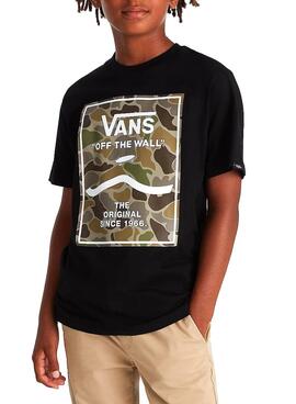 Camiseta Vans Print Box Negro para niño