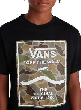 Camiseta Vans Print Box Negro para niño