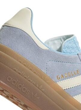 Zapatillas Adidas Gazelle Bold azul para mujer