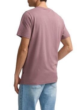 Camiseta Silbon Minilogo rosa para hombre