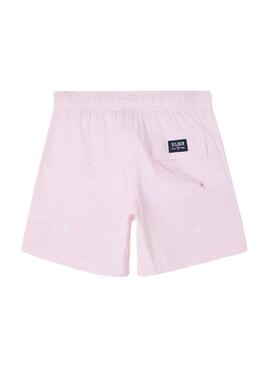 Bañador Silbon rayas rosa para hombre