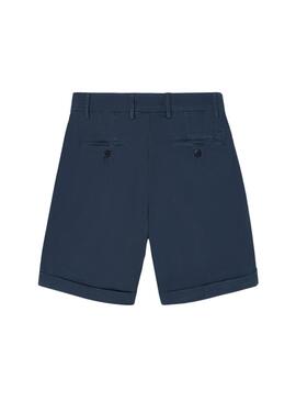 Bermudas Silbon clásico azul marino para hombre