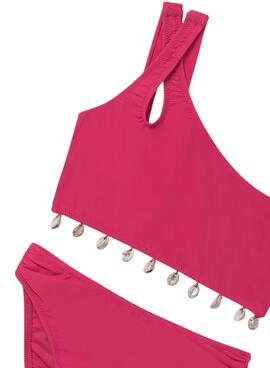 Bikini Mayoral conchas rosa para niña
