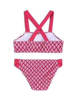 Bikini Mayoral estampado rosa para niña