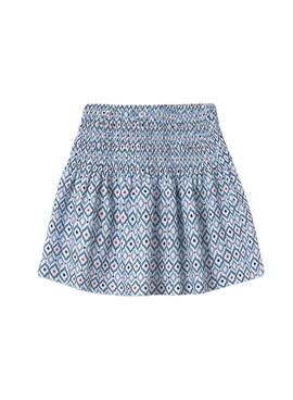 Falda Mayoral estampada azul para niña