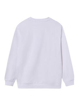 Sudadera Mayoral print relieve blanco para niño