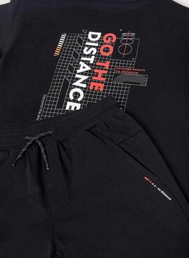 Conjunto Mayoral go the distance negro para niño