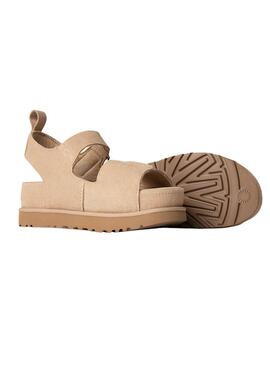  Sandalias UGG Goldenstar Hi beige para mujer             