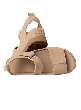  Sandalias UGG Goldenstar Hi beige para mujer             