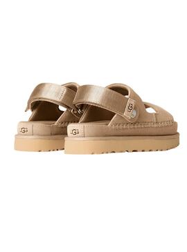 Sandalias UGG Goldenstar Glide beige para mujer 