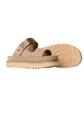 Sandalias UGG Goldenstar Glide beige para mujer 