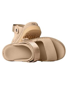 Sandalias UGG Goldenstar Glide beige para mujer 