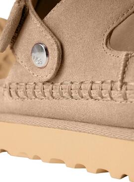 Sandalias UGG Goldenstar Glide beige para mujer 
