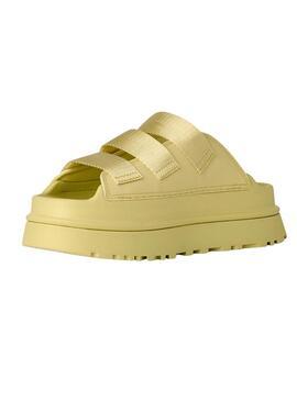 Sandalias UGG Goldenglow silde verde lima  para mujer 