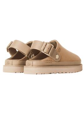  Zuecos UGG Goldenstar Villa Clog beige para mujer 