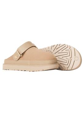  Zuecos UGG Goldenstar Villa Clog beige para mujer 