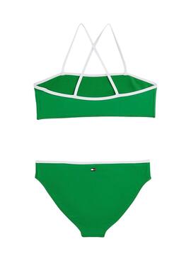 Bikini Tommy Hilfiger Bralette set verde para niña