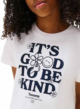 Camiseta Tommy Hilfiger Fun blanco para niña