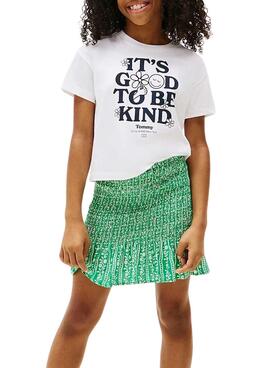 Camiseta Tommy Hilfiger Fun blanco para niña