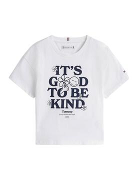 Camiseta Tommy Hilfiger Fun blanco para niña