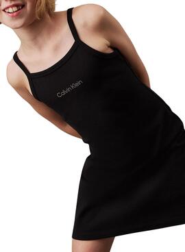 Vestido Calvin Klein Jeans Punto negro para niña