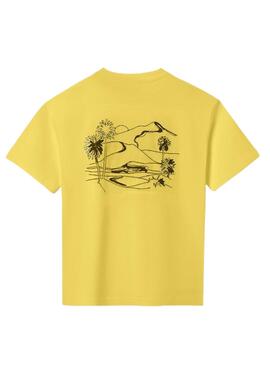 Camiseta Mayoral texto bordado azul para niño