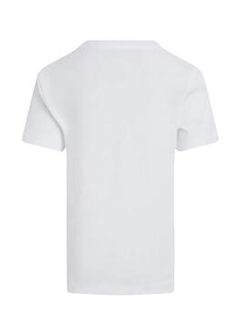 Camiseta Calvin Klein Slogan blanco para niño