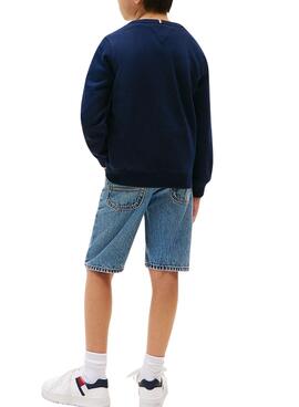 Sudadera Tommy Hilfiger Flag marino para niño