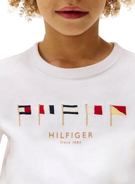 Camiseta Tommy Hilfiger MultiFlag blanco para niño