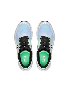 Zapatillas On Cloud 6 verde y azul para mujer