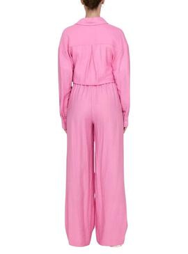 Pantalones Only Tania rosa para mujer