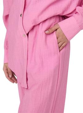 Pantalones Only Tania rosa para mujer