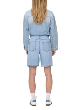 Bermuda Only Robyn denim azul claro para mujer