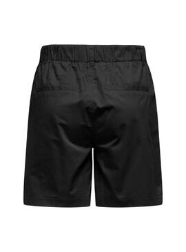Bermuda Only Zora cintura media negro para mujer