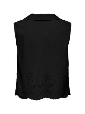 Camisa Only Roxanne Resort negro para mujer