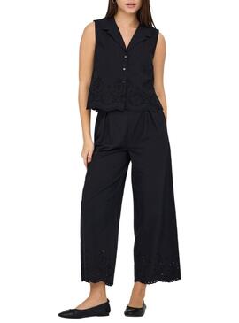 Camisa Only Roxanne Resort negro para mujer