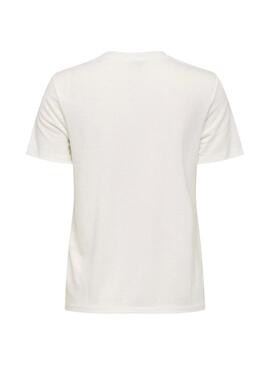 Camiseta Only Charlotte blanco para mujer
