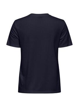Camiseta Only Charlotte marino para mujer