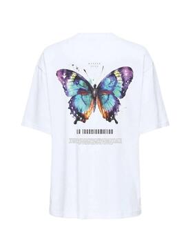 Camiseta Only Vivvi Transformation blanco para mujer