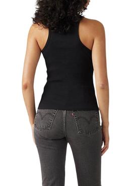 Camiseta Levis Gemini sin mangas negro para mujer