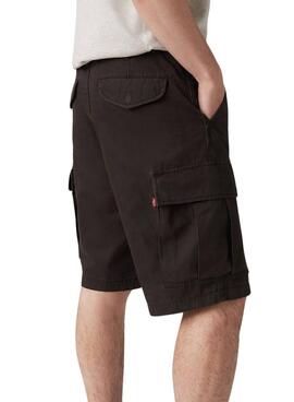 Bermudas Levis Carrier cargo negro para hombre