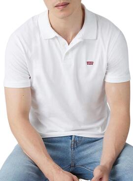 Polo Levis Housemark blanco para hombre