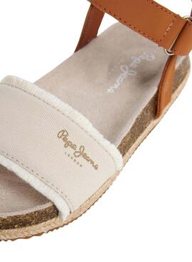 Sandalias Pepe Jeans Berlin Bass beige para niña