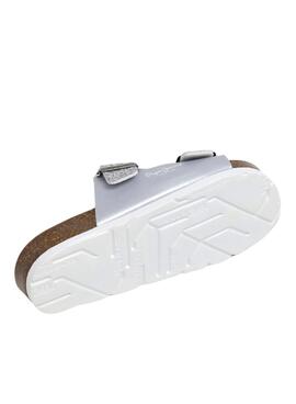 Sandalias Pepe Jeans Oban plateado para niña