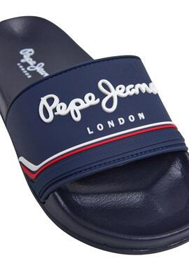 Chanclas Pepe Jeans Slider azul marino para niño