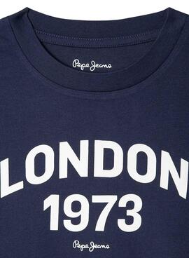 Camiseta Pepe Jeans Dylan azul marino para niño