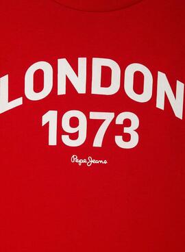 Camiseta Pepe Jeans Dylan rojo para niño