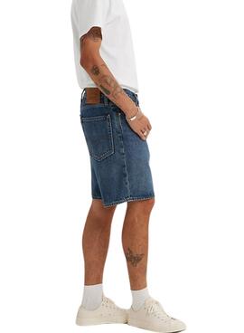 Bermuda vaquera Levis 468  Loose azul para hombre