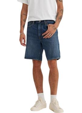 Bermuda vaquera Levis 468  Loose azul para hombre