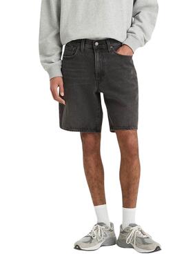 Bermuda vaquera Levis 468  Loose negro para hombre